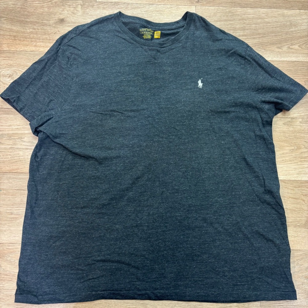 Polo Ralph Lauren Men XL Classic Fit T-Shirt Charcoal Gray Heather Pony Logo